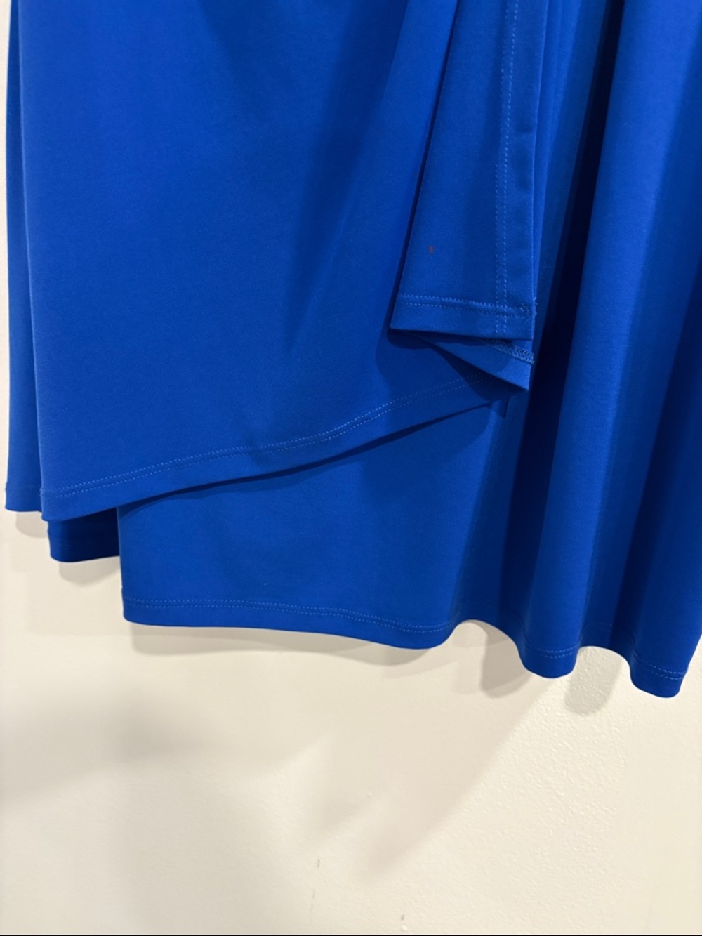Calvin Klein Cobalt Blue V-Neck Twist-Front Long Sleeve Dress - Picture 6 of 9